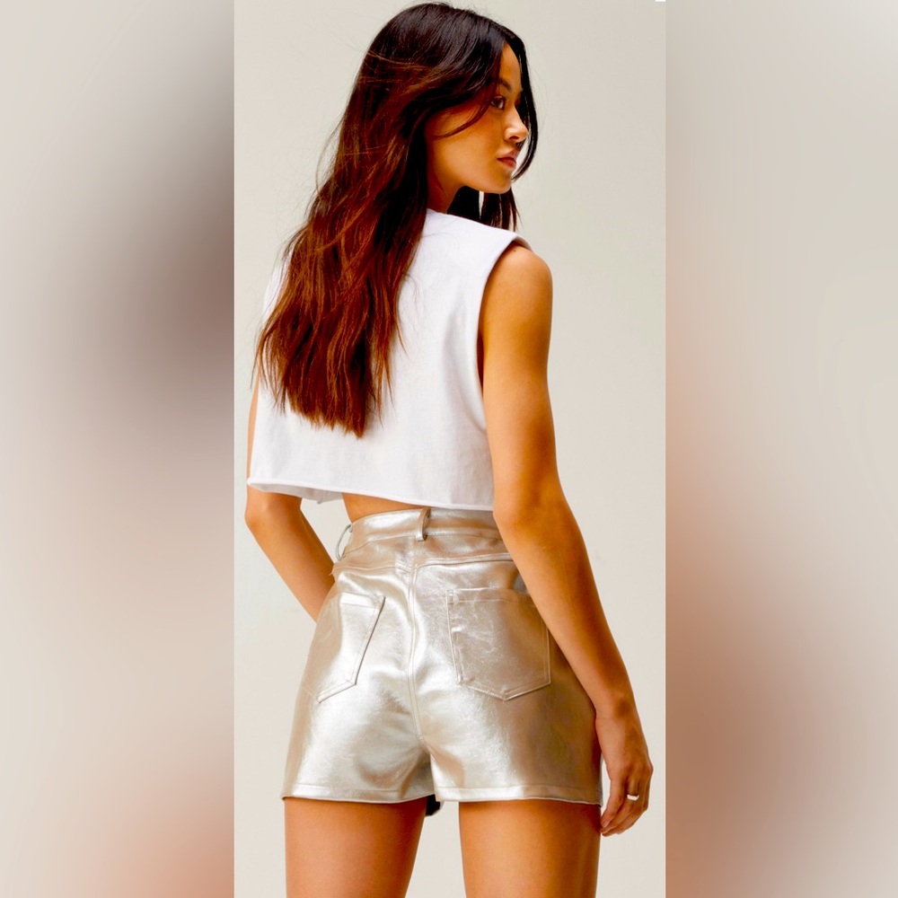 Metallic shorts NWT